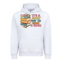 White it's a good day to read a book Urban Hoodie - MaliasSmallBusiness
