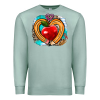 Seafoam teacher heart pen Premium Sweatshirt - AdoDesignShop