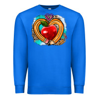 True Royal teacher heart pen Premium Sweatshirt - AdoDesignShop