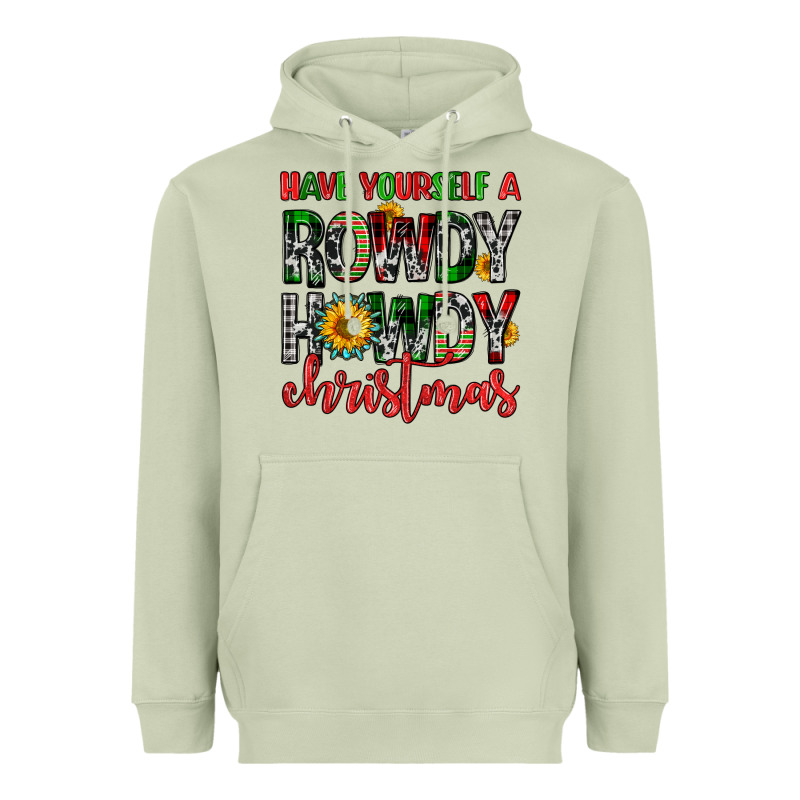 Have Yourself A Rowdy Howdy Christmas Heavyweight Hoodie by FaDigitalArtStudio | Teevron