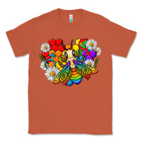 Copper pride bee with daisy lgbtq Classic Tee - texasbilliewilder