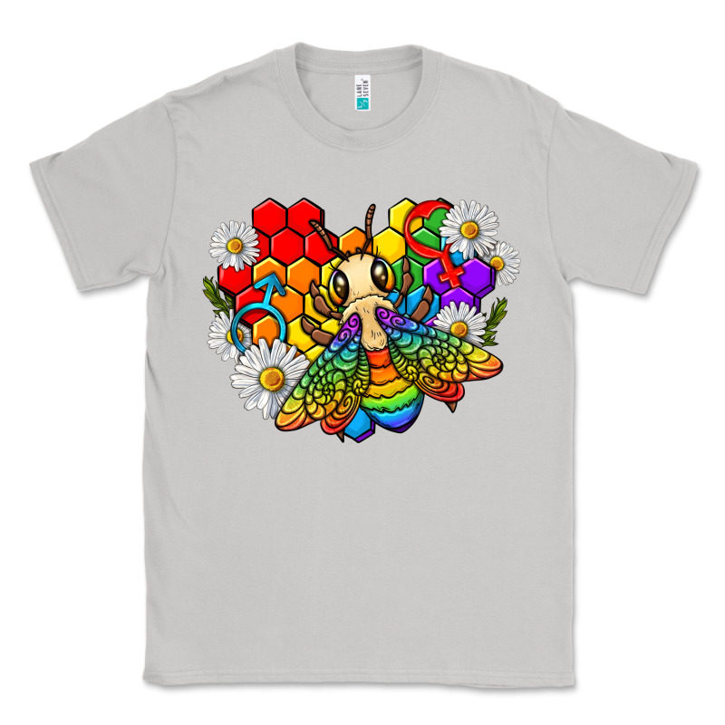 Pride Bee With Daisy Lgbtq Classic Tee by texasbilliewilder | Teevron