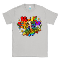 Moon Dust pride bee with daisy lgbtq Classic Tee - texasbilliewilder