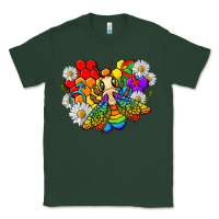 Sports Green pride bee with daisy lgbtq Classic Tee - texasbilliewilder