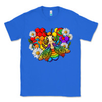 True Royal pride bee with daisy lgbtq Classic Tee - texasbilliewilder