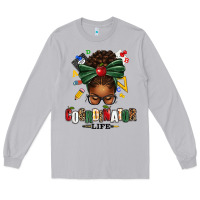 Moon Dust educational coordinator life afro messy bun Long Sleeve Tee - texasbilliewilder
