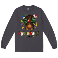 Smoke educational coordinator life afro messy bun Long Sleeve Tee - texasbilliewilder