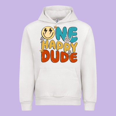 One Happy Dude Urban Hoodie Designed By Maliassmallbusiness