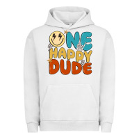 Pigment Lunar Rock one happy dude Urban Hoodie - MaliasSmallBusiness