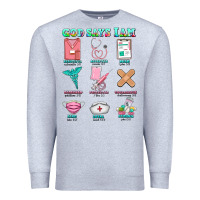Heather Grey nurse god says i am  nurse elements Premium Sweatshirt - AdoDesignShop