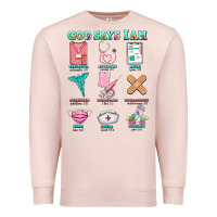 Pale Pink nurse god says i am  nurse elements Premium Sweatshirt - AdoDesignShop