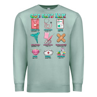 Seafoam nurse god says i am  nurse elements Premium Sweatshirt - AdoDesignShop