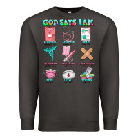 Smoke nurse god says i am  nurse elements Premium Sweatshirt - AdoDesignShop