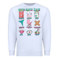 White nurse god says i am  nurse elements Premium Sweatshirt - AdoDesignShop