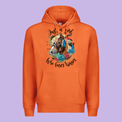 Just A Girl Who Loves Horses Haflinger Premium Hoodie Designed By Lillyallendesigns