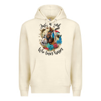 Sandshell just a girl who loves horses haflinger Premium Hoodie - LillyAllenDesigns