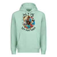 Seafoam just a girl who loves horses haflinger Premium Hoodie - LillyAllenDesigns