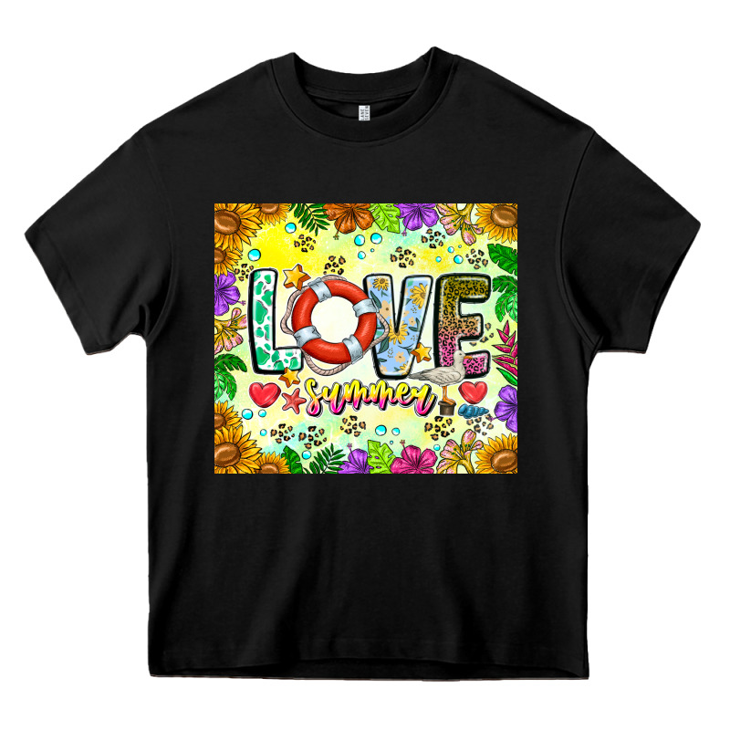Love Summer Heavy Core Tee by CowhideDigitalArt | Teevron