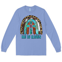 Colony Blue He Is Risen Long Sleeve Tee - RanaPortraitStore