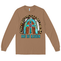Toasted Coconut He Is Risen Long Sleeve Tee - RanaPortraitStore
