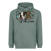 Sage love of the cows Heavyweight Hoodie - CowhideDigitalArt