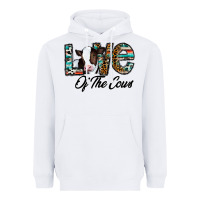 White love of the cows Heavyweight Hoodie - CowhideDigitalArt