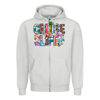 Dove Grey cruise life Zipper Hoodie - Zillion Design Studio