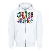 White cruise life Zipper Hoodie - Zillion Design Studio
