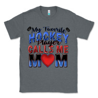 Charcoal Heather my favorite hockey player calls me mom Classic Tee - Zillion Design Studio