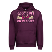 Mauve Wine good girls read dirty books Urban Hoodie - MaliasSmallBusiness