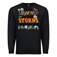Black i have survived to may storms to be bothered by ra Premium Sweatshirt - AdoDesignShop