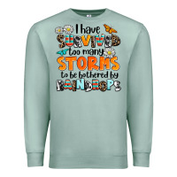 Seafoam i have survived to may storms to be bothered by ra Premium Sweatshirt - AdoDesignShop