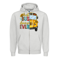 Dove Grey best bus driver ever Zipper Hoodie - texasbilliewilder