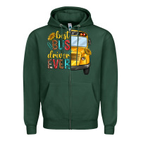 Sports Green best bus driver ever Zipper Hoodie - texasbilliewilder