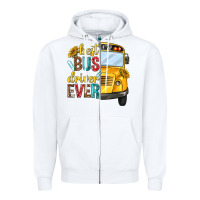 White best bus driver ever Zipper Hoodie - texasbilliewilder