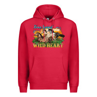 Cardinal free spirit wild heart 3 horses Premium Hoodie - LillyAllenDesigns