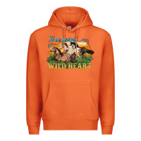 Carrot free spirit wild heart 3 horses Premium Hoodie - LillyAllenDesigns