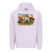 Lilac free spirit wild heart 3 horses Premium Hoodie - LillyAllenDesigns