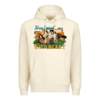 Sandshell free spirit wild heart 3 horses Premium Hoodie - LillyAllenDesigns