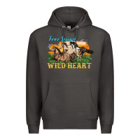 Smoke free spirit wild heart 3 horses Premium Hoodie - LillyAllenDesigns