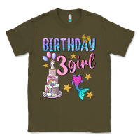 Army Green birthday girl 3 Classic Tee - BundleAndBundleShop