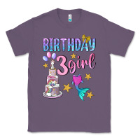 Lavender birthday girl 3 Classic Tee - BundleAndBundleShop