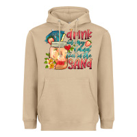 Mushroom drink in my hand toes in the sand Heavyweight Hoodie - HRA Design Shop