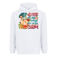 White drink in my hand toes in the sand Heavyweight Hoodie - HRA Design Shop