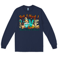 Navy But i think i love Fall most of all gnome Long Sleeve Tee - RanaPortraitStore