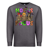 Charcoal Heather hocus pocus skeleton Premium Sweatshirt - AdoDesignShop