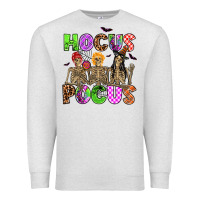 Oatmeal Heather hocus pocus skeleton Premium Sweatshirt - AdoDesignShop