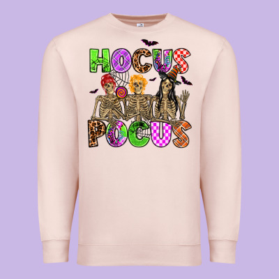 Hocus Pocus Skeleton Premium Sweatshirt Designed By Adodesignshop
