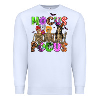 White hocus pocus skeleton Premium Sweatshirt - AdoDesignShop