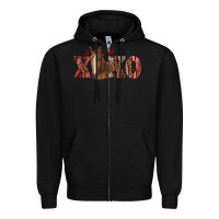 Black xoxo horse Zipper Hoodie - RanaPortraitStore